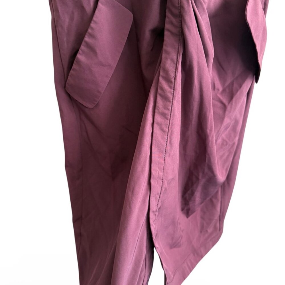 Ark & Co Draped Purple V-Neck Dress - Picture 7 of 12